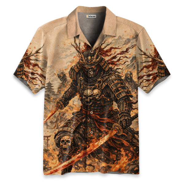 Chrisraw Demon Blade Samurai Hawaiian Shirt