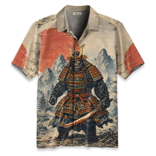 Chrisraw Japanese Samurai Bigfoot Hawaiian Shirt