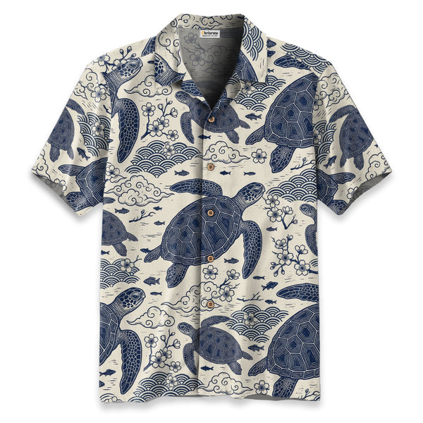 Chrisraw Oceanic Turtle Hawaiian Shirt