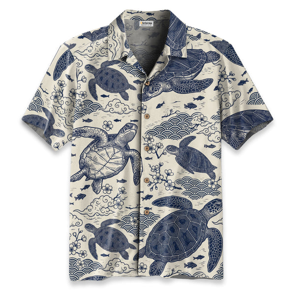 Chrisraw Oceanic Turtle Hawaiian Shirt