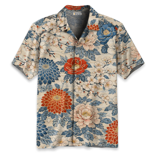 Chrisraw Vibrant Floral Hawaiian Shirt