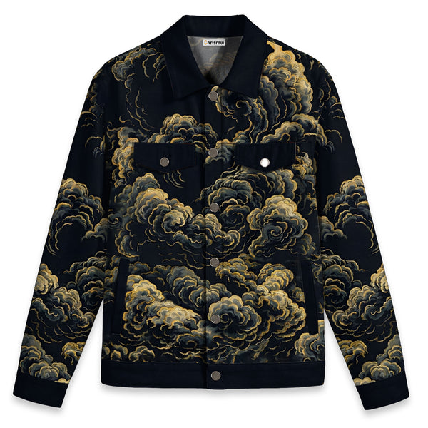 Chrisraw Inferno Dragon Canvas Jacket | All-Over Print Cotton Jacket