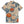Chrisraw Men's Japanese Vibrant Floral Ukiyo-e Short Sleeves Shirt