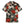 Chrisraw Women's Japanese Crimson Daisy Ukiyo-e Short Sleeves Shirt