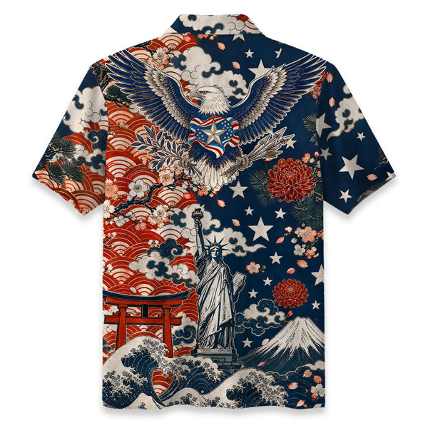 Chrisraw America 250 Fuji Liberty Hawaiian Shirt