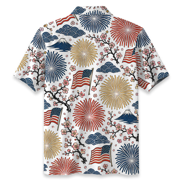 Chrisraw America 250 Seamless Festive Fusion Hawaiian Shirt
