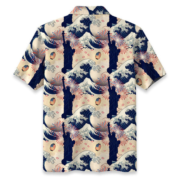 Chrisraw America 250 Seamless Liberty Fest America Hawaiian Shirt