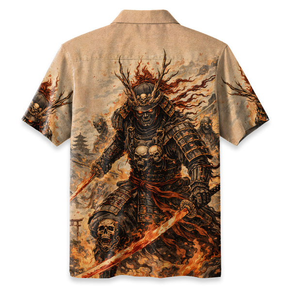 Chrisraw Demon Blade Samurai Hawaiian Shirt