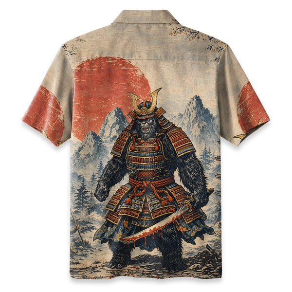 Chrisraw Japanese Samurai Bigfoot Hawaiian Shirt