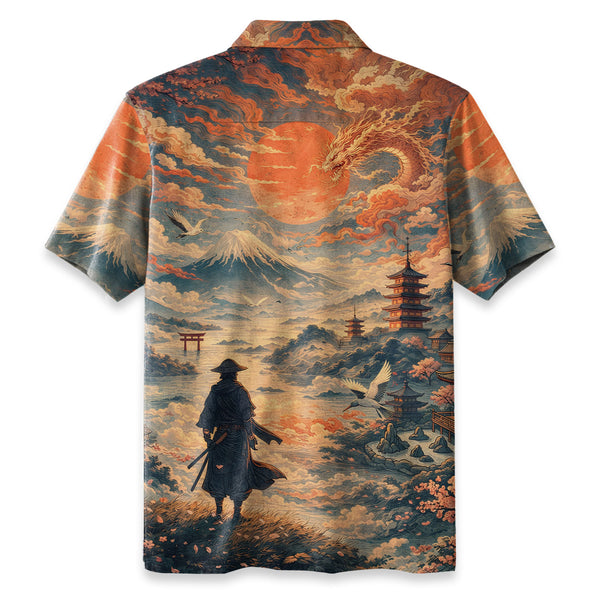 Chrisraw Samurai Gazing Into The Distance Shirt Hawaiian Shirt