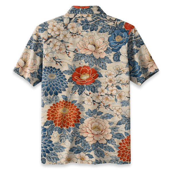 Chrisraw Vibrant Floral Hawaiian Shirt