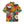 Chrisraw Kid's Japanese Colorful Chrysanthemums Ukiyo-e Short Sleeves Shirt