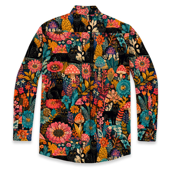 Chrisraw Yayoi Kusama Forest Cat Long Sleeves Shirt