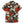 Chrisraw Men's Japanese Crimson Daisy Ukiyo-e Short Sleeves Shirt