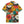 Chrisraw Women's Japanese Colorful Chrysanthemums Ukiyo-e Short Sleeves Shirt