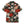 Chrisraw Women's Japanese Crimson Daisy Ukiyo-e Short Sleeves Shirt