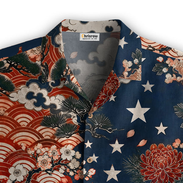 Chrisraw America 250 Fuji Liberty Hawaiian Shirt