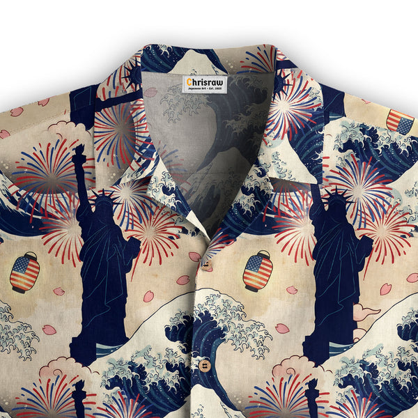 Chrisraw America 250 Seamless Liberty Fest America Hawaiian Shirt