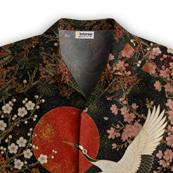 Chrisraw Cranes of Edo Hawaiian Shirt