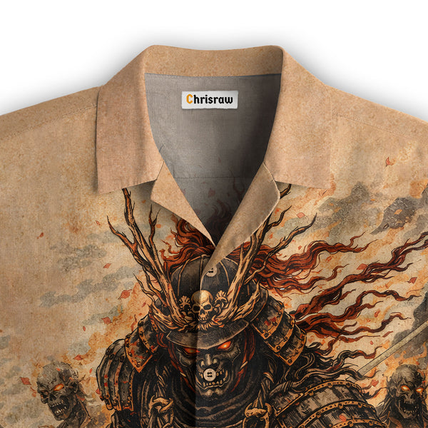 Chrisraw Demon Blade Samurai Hawaiian Shirt