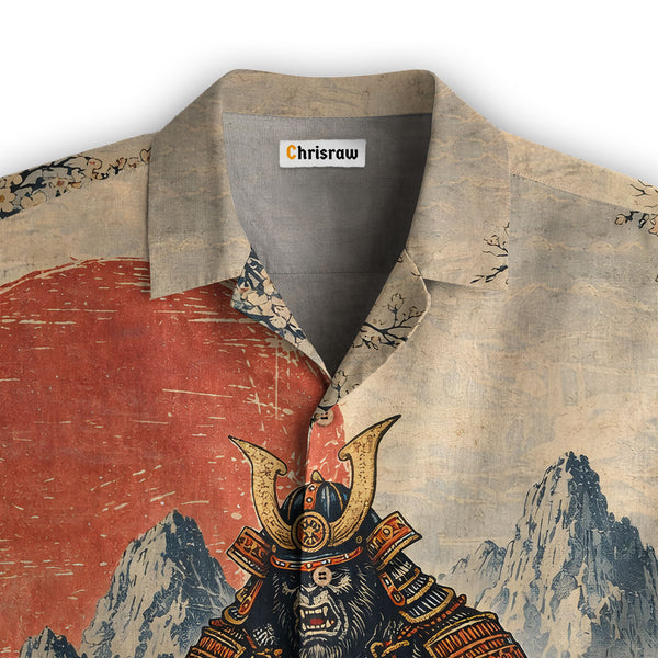 Chrisraw Japanese Samurai Bigfoot Hawaiian Shirt