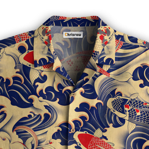Chrisraw Koi Carp Frenzy Hawaiian Shirt - CR01