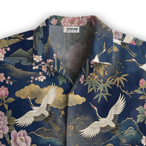 Chrisraw Cranes of Edo Hawaiian Shirt