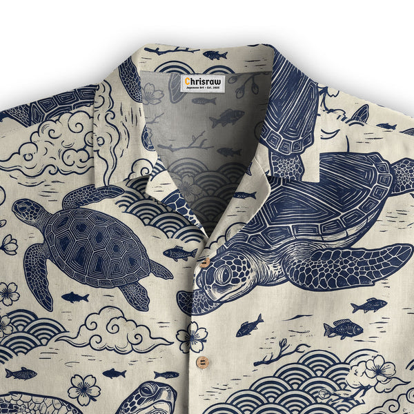 Chrisraw Oceanic Turtle Hawaiian Shirt
