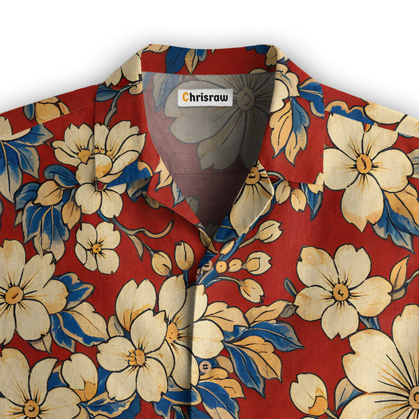 Chrisraw Vibrant Floral Hawaiian Shirt