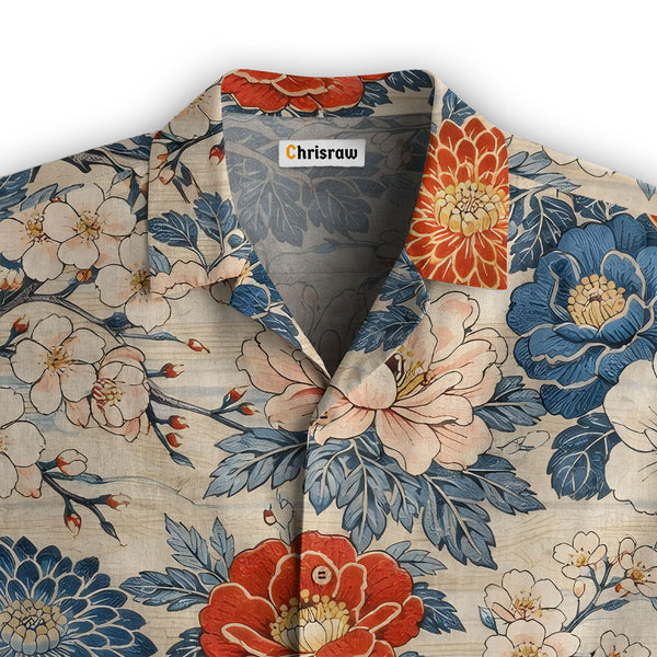 Chrisraw Vibrant Floral Hawaiian Shirt