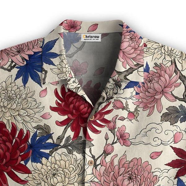 Chrisraw Vibrant Floral Hawaiian Shirt