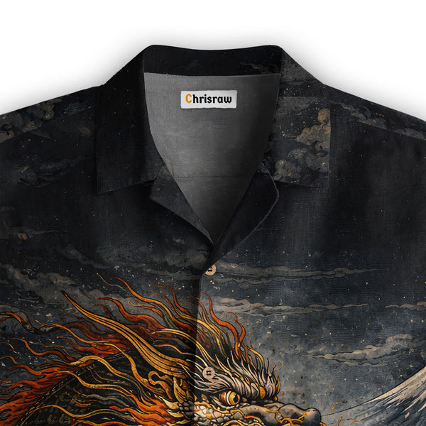 Chrisraw Wave Dragon Hawaiian Shirt