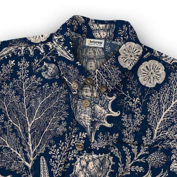 Chrisraw Kid's Japanese Marine Mystery Ukiyo-e Short Sleeves Shirt