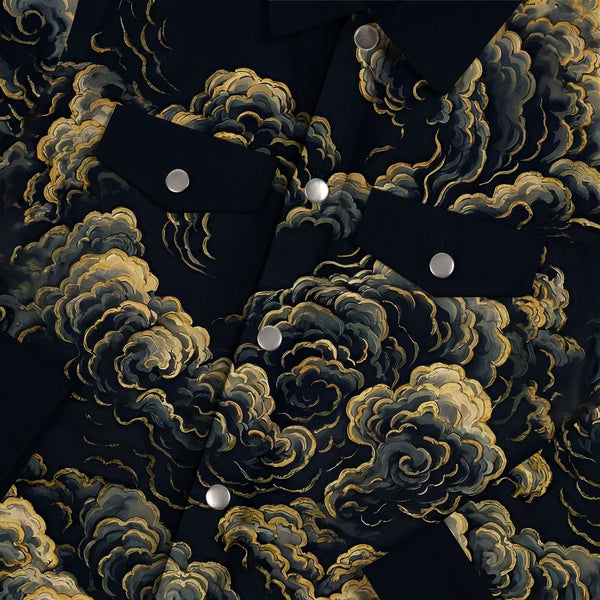 Chrisraw Inferno Dragon Canvas Jacket | All-Over Print Cotton Jacket