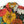 Chrisraw Men's Japanese Colorful Chrysanthemums Ukiyo-e Short Sleeves Shirt