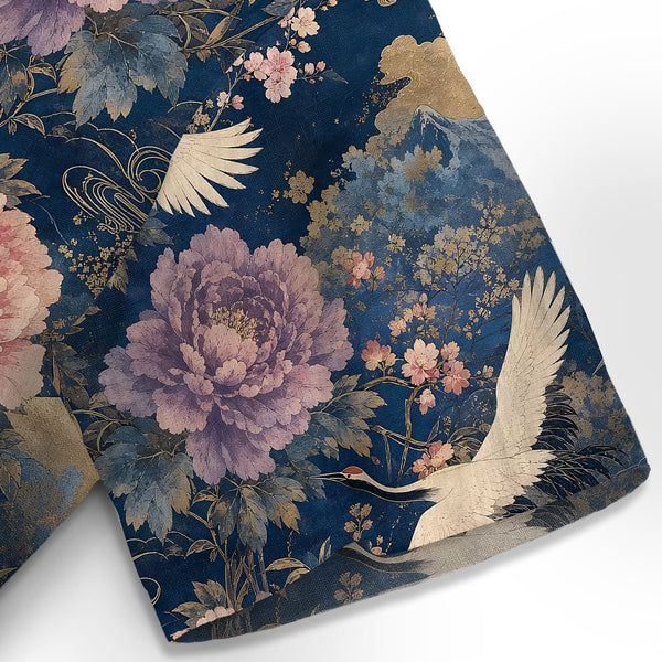 Chrisraw Cranes of Edo Hawaiian Shirt