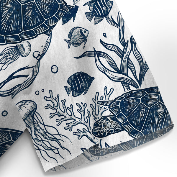 Chrisraw Oceanic Turtle Hawaiian Shirt