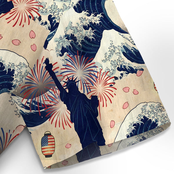 Chrisraw America 250 Seamless Liberty Fest America Hawaiian Shirt