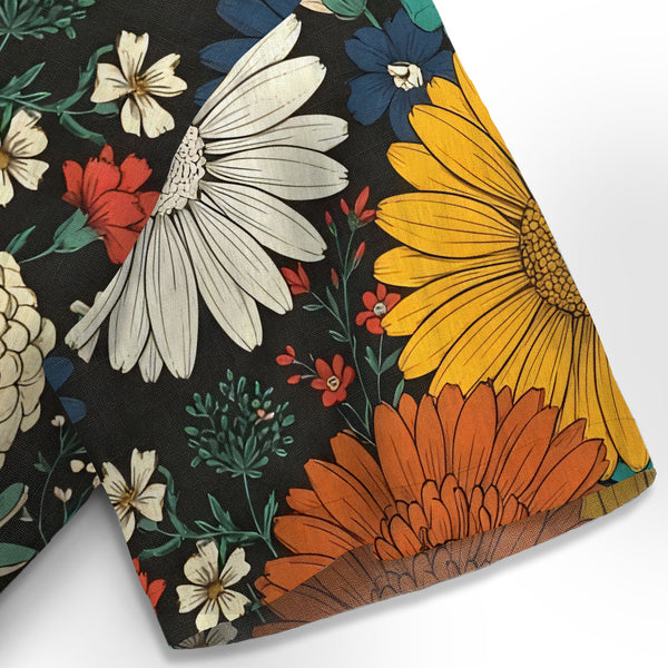 Chrisraw Colorful Chrysanthemums Hawaiian Shirt