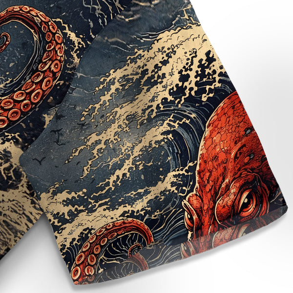 Chrisraw Great Wave Octopus Hawaiian Shirt