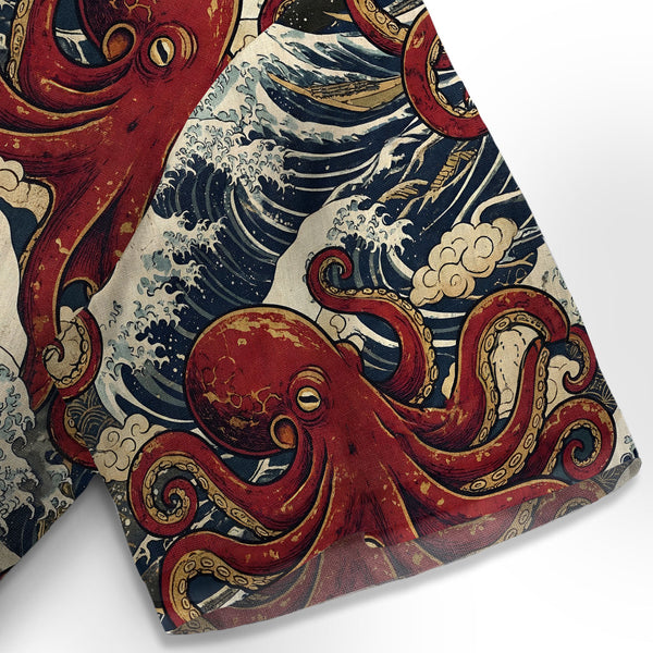 Chrisraw Great Wave Octopus Hawaiian Shirt