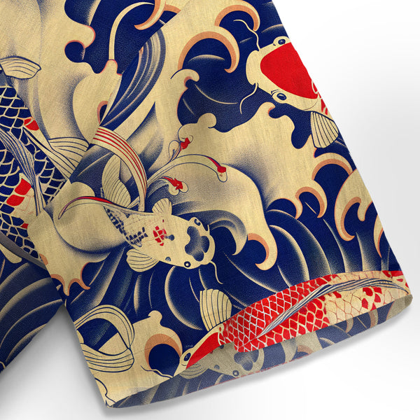 Chrisraw Koi Carp Frenzy Hawaiian Shirt - CR01