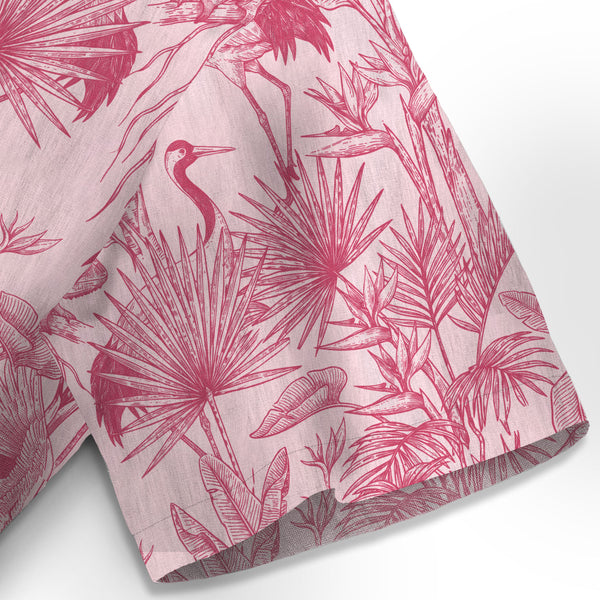Chrisraw Crane Garden Hawaiian Shirt
