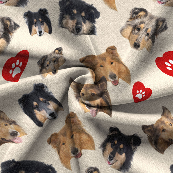 Rough Collie Hawaiian Shirt 100% Cotton