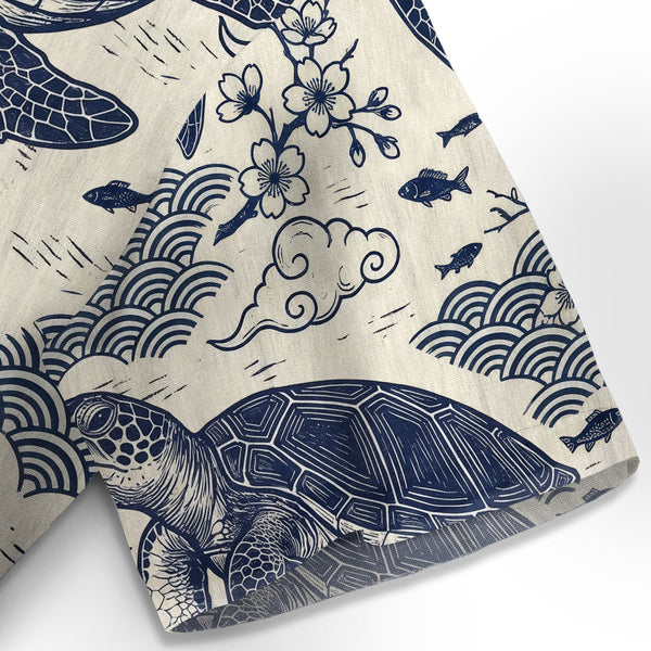 Chrisraw Oceanic Turtle Hawaiian Shirt