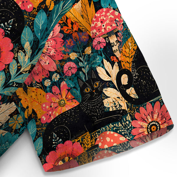 Chrisraw Yayoi Kusama Forest Cat Hawaiian Shirt