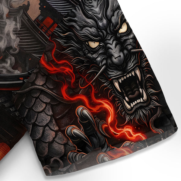 Chrisraw Shadow Fire Dragon Hawaiian Shirt