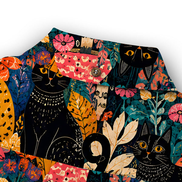 Chrisraw Yayoi Kusama Forest Cat Long Sleeves Shirt