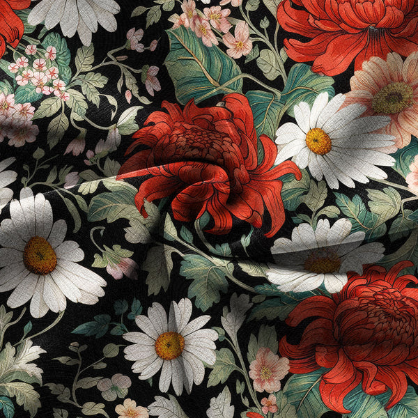 Chrisraw Crimson Daisy Hawaiian Shirt