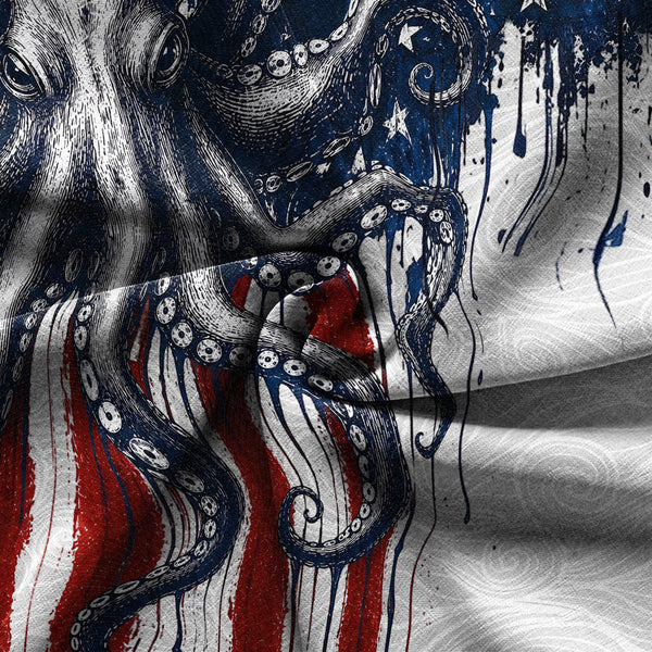 Chrisraw America 250 Octopus Freedom Hawaiian Shirt